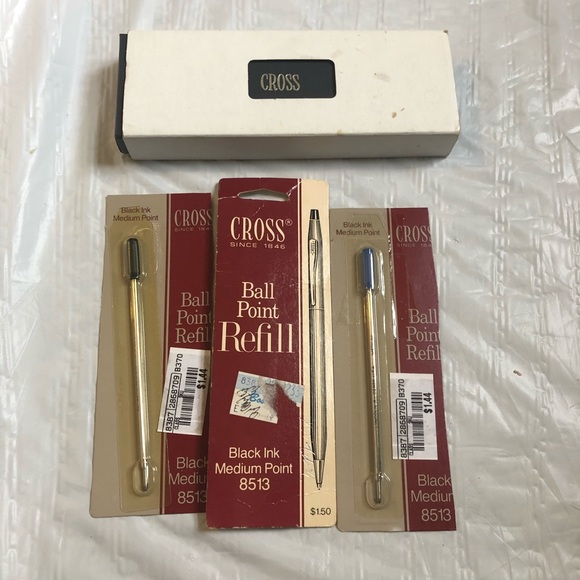 Cross chrome ballpoint pen, classic model NIB VTG old stock - Picture 2 of 8
